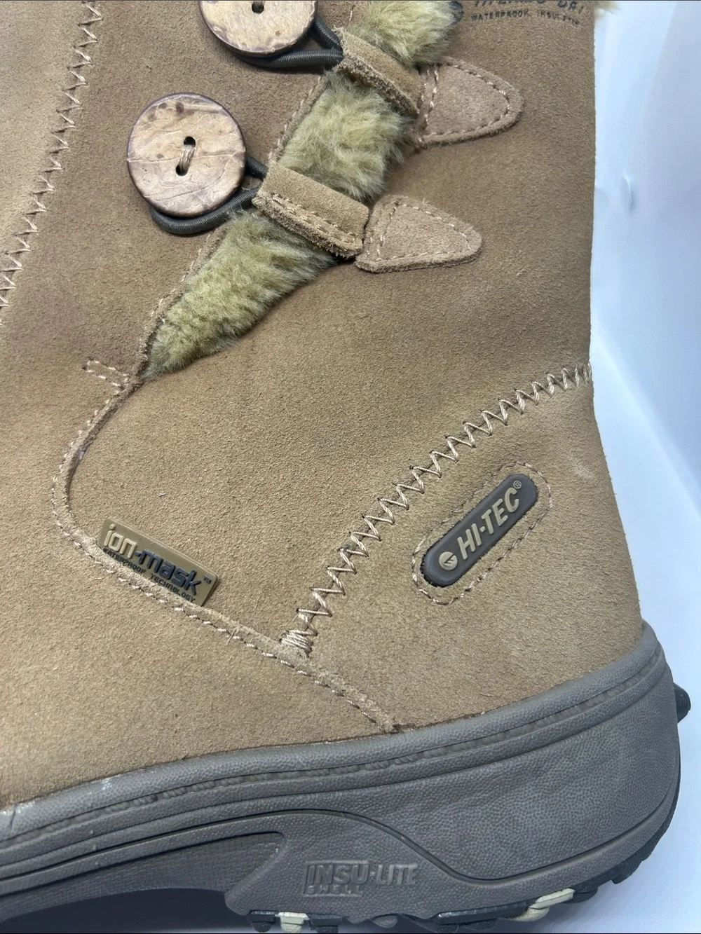 Hi-Tec V-Lite Snowflake Chukka Thinsulate Insulation Faux Fur Top Womens Size 9